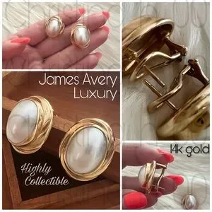 James avery clip on earrings deals